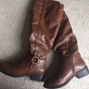 Apt 9 cognac Brown riding boots